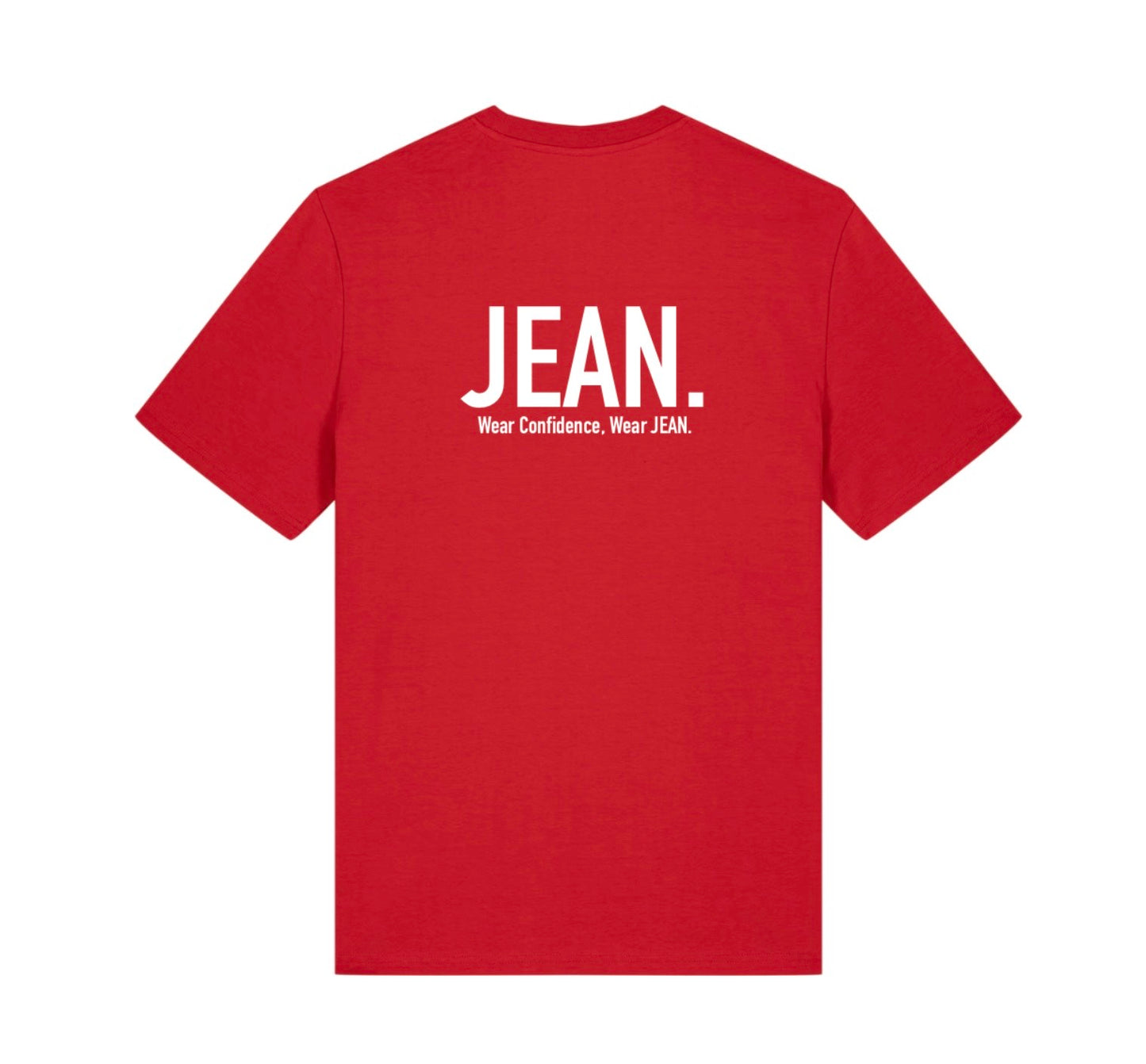 T-shirt met Backprint logo - Rood