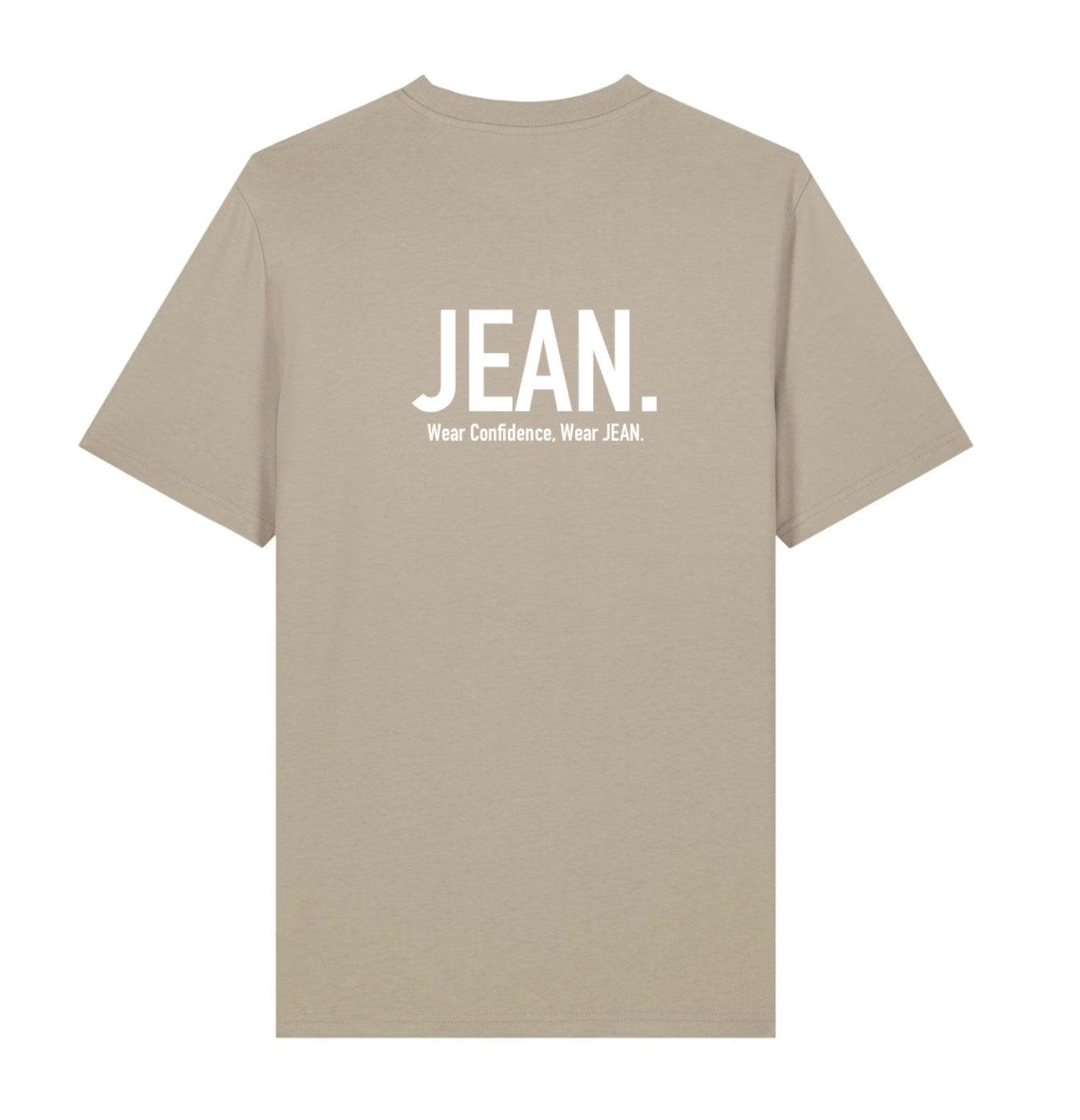 T-shirt met Backprint logo - Beige