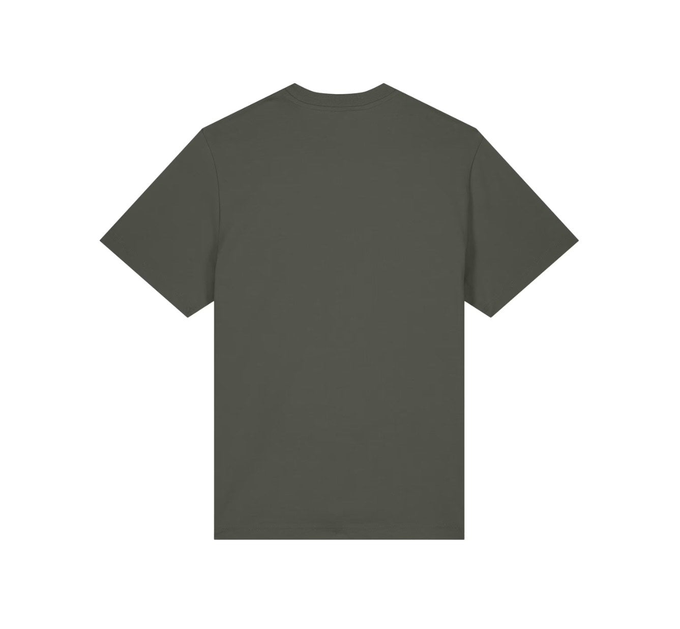 T-shirt met groot logo - Khaki