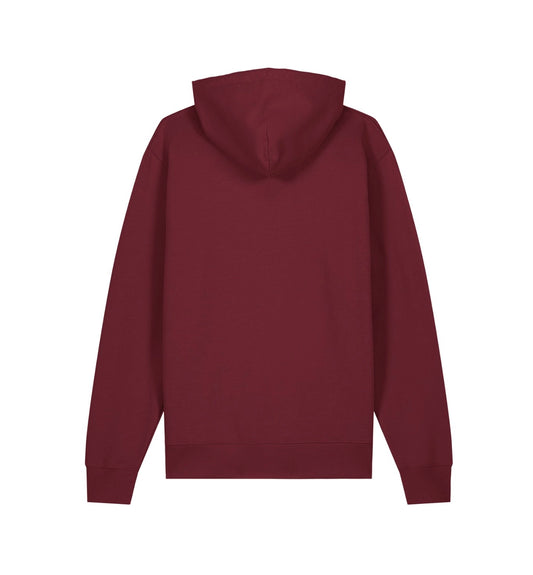 Hoodie met groot logo - Burgundy