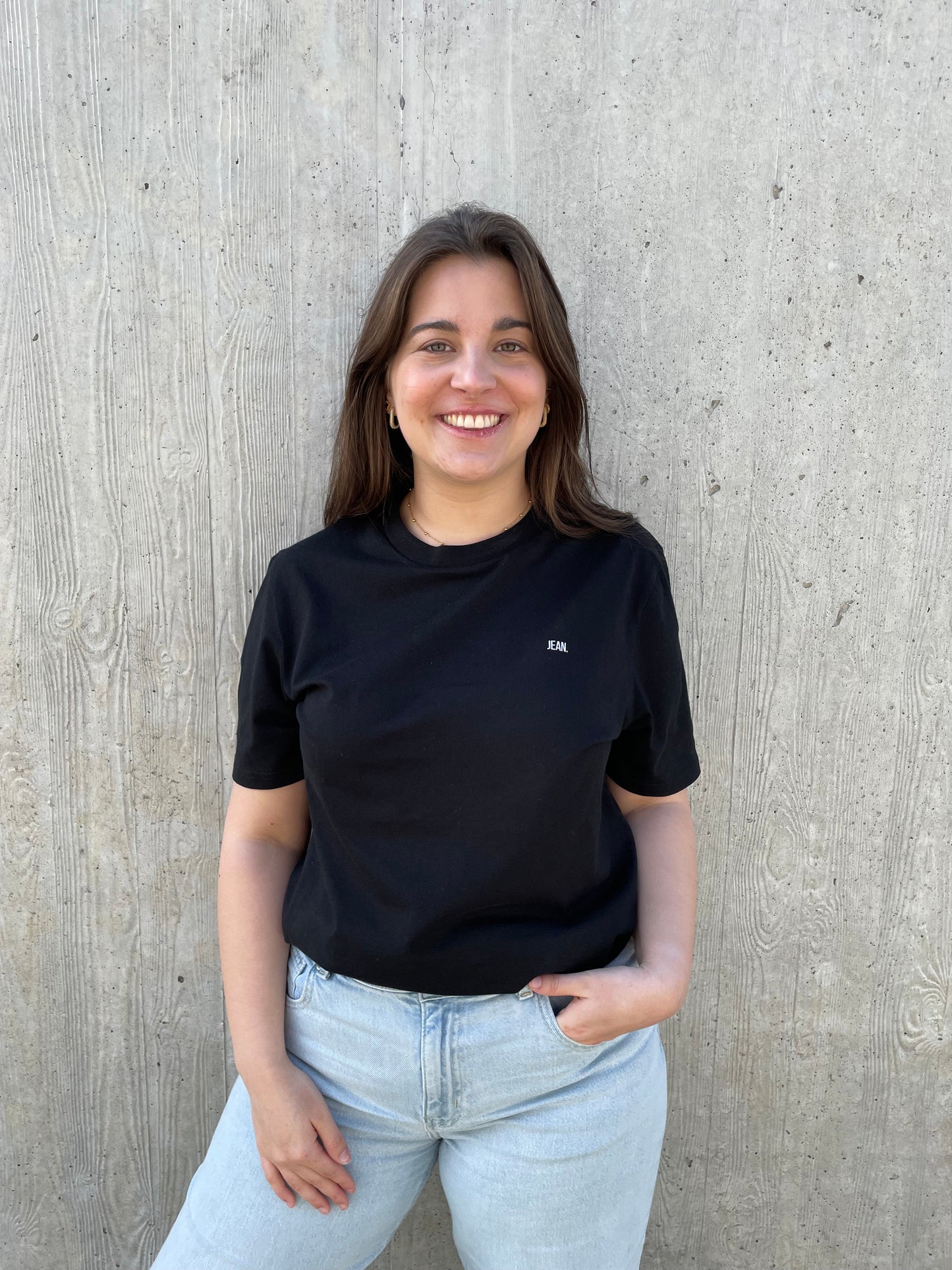 T-shirt basic logo - Zwart