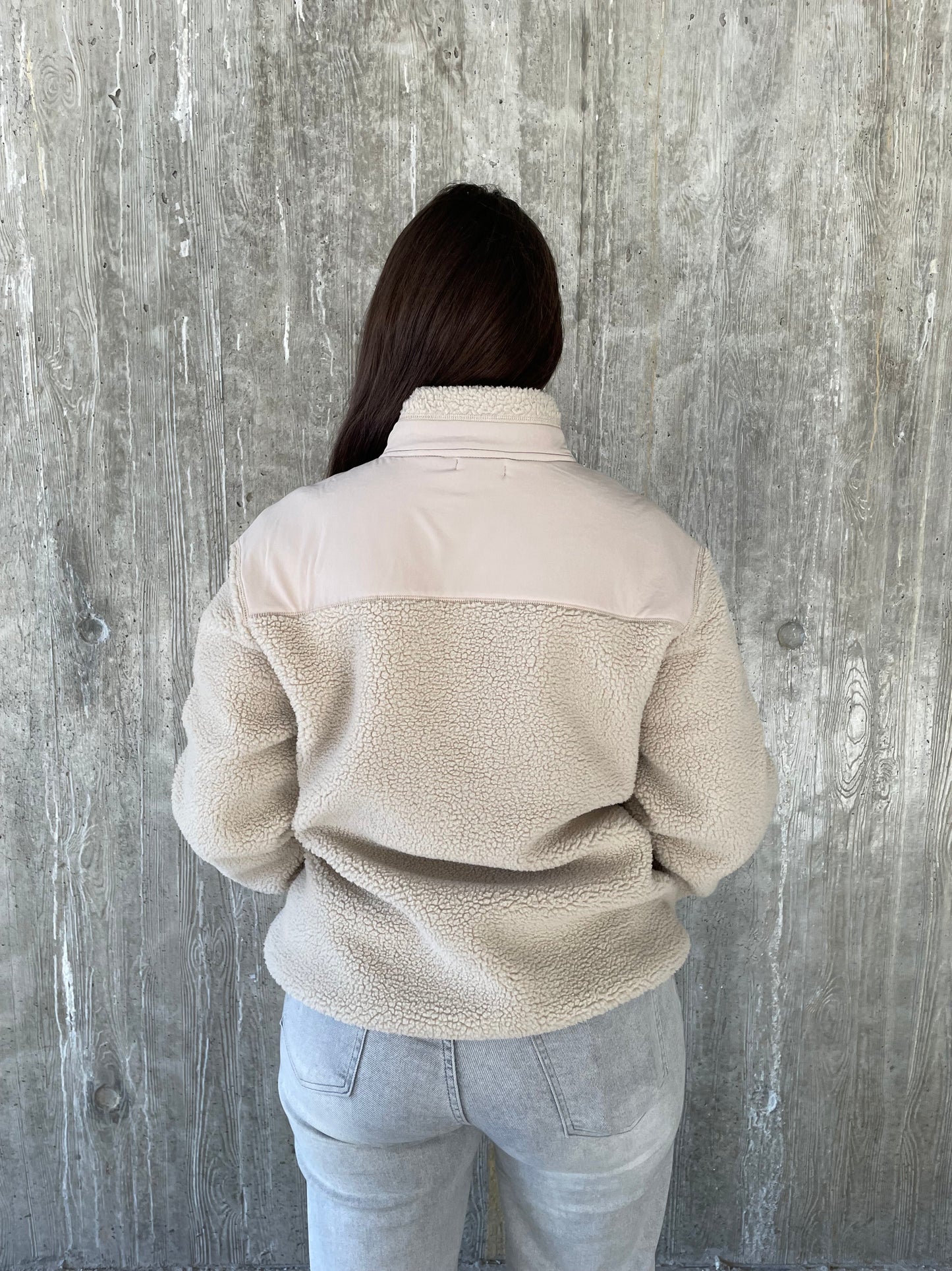 Teddy Jas met basic logo - Beige