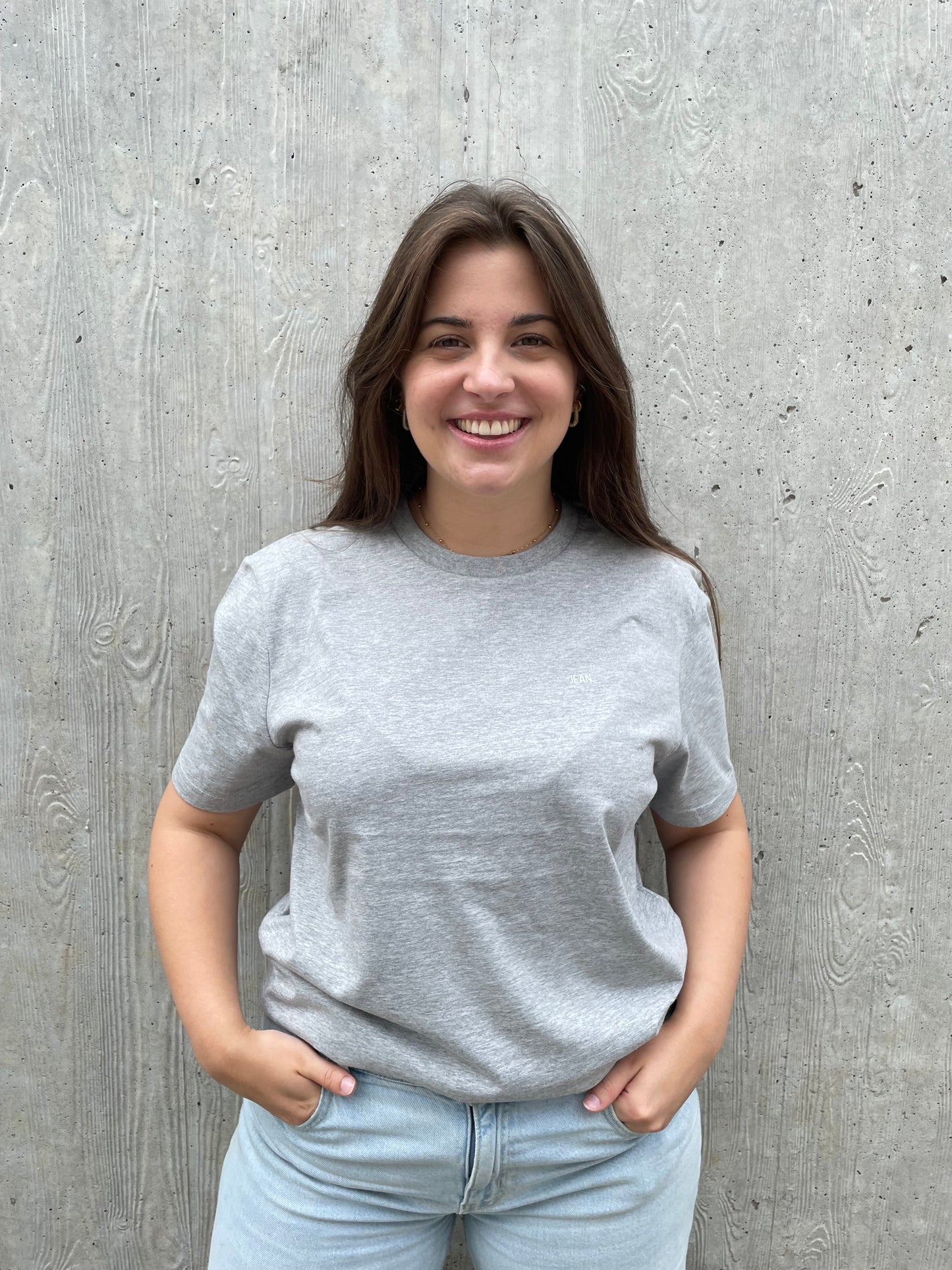 T-shirt basic logo - Grijs