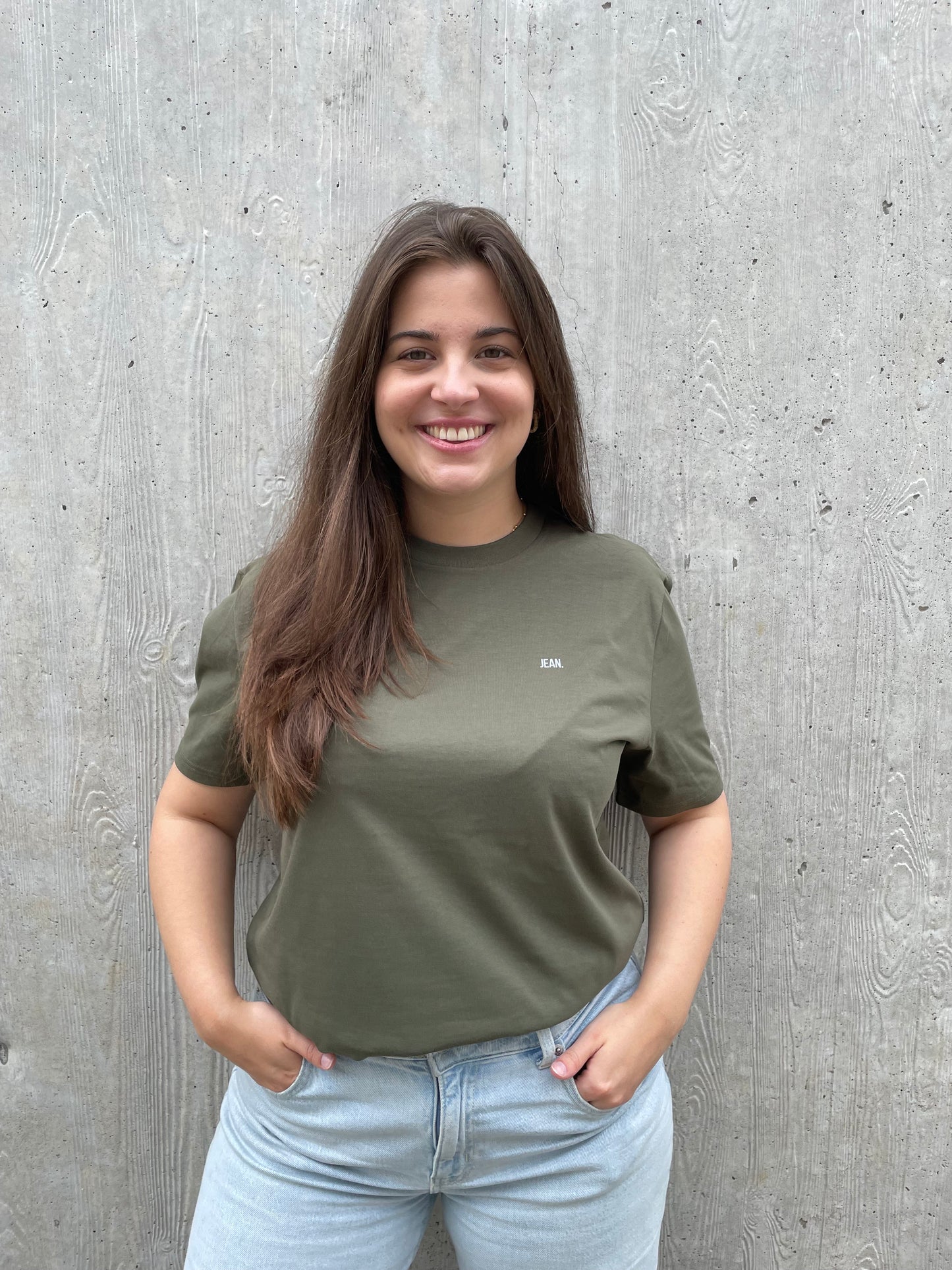 T-shirt basic logo - Khaki