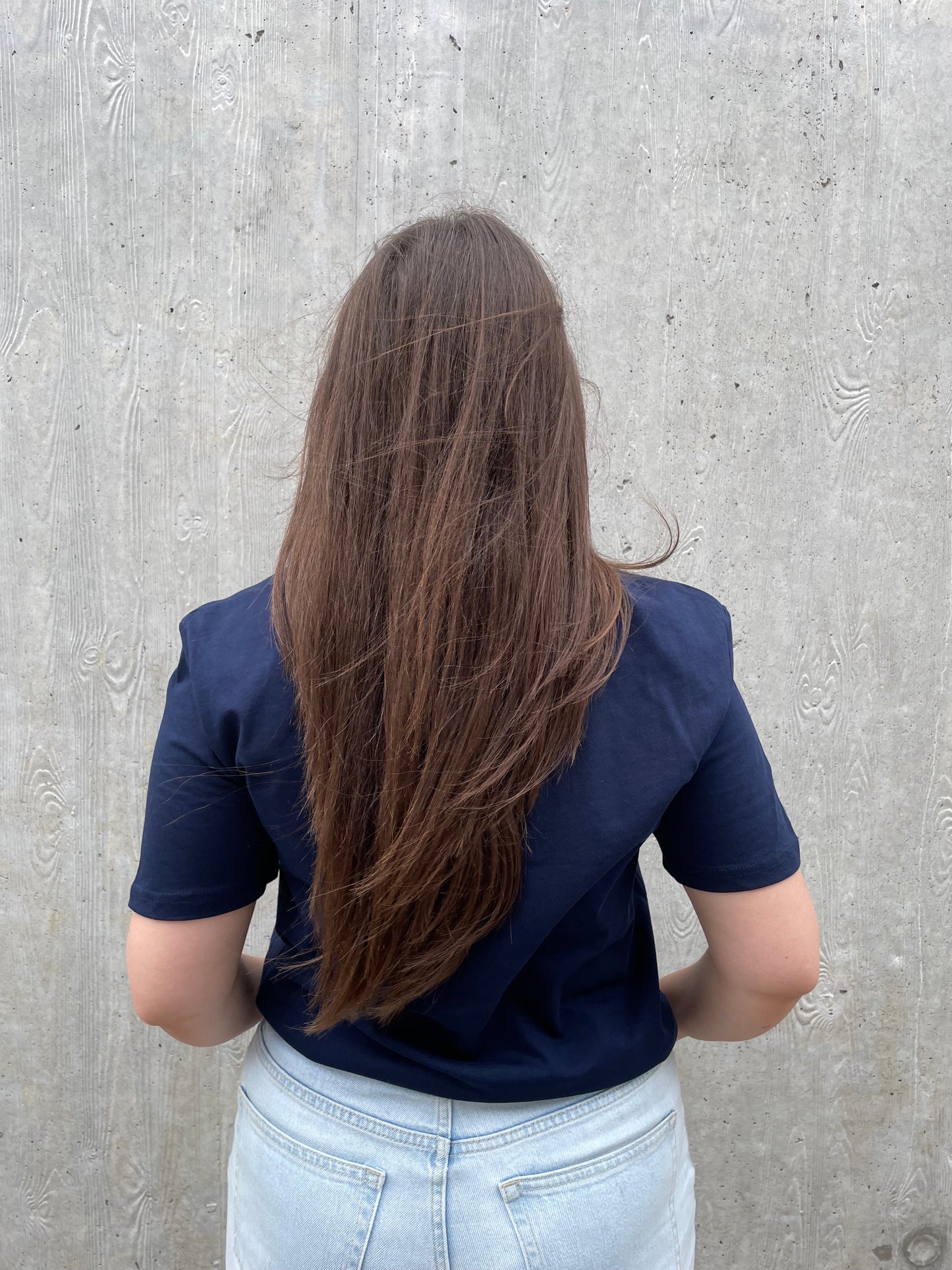 T-shirt basic logo - Donkerblauw