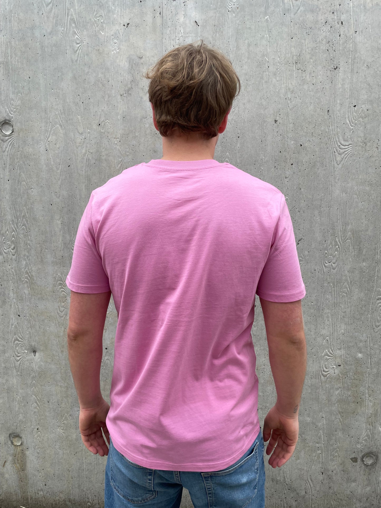 T-shirt basic logo - Roze