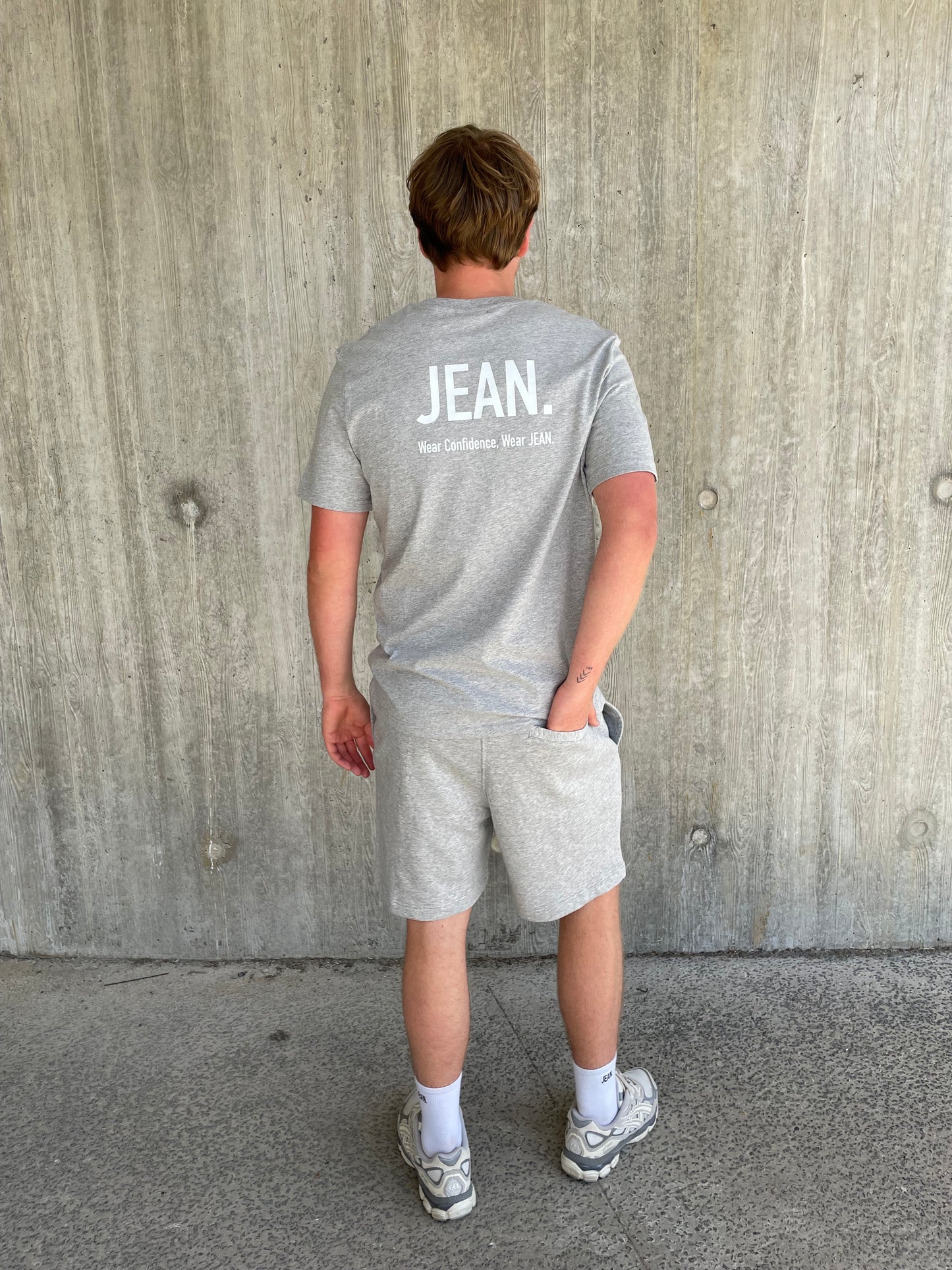 Short met basic logo - Grijs