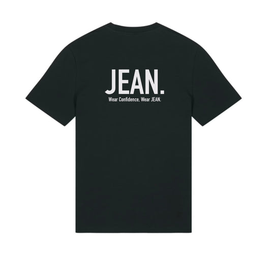 T-shirt met Backprint logo - Zwart