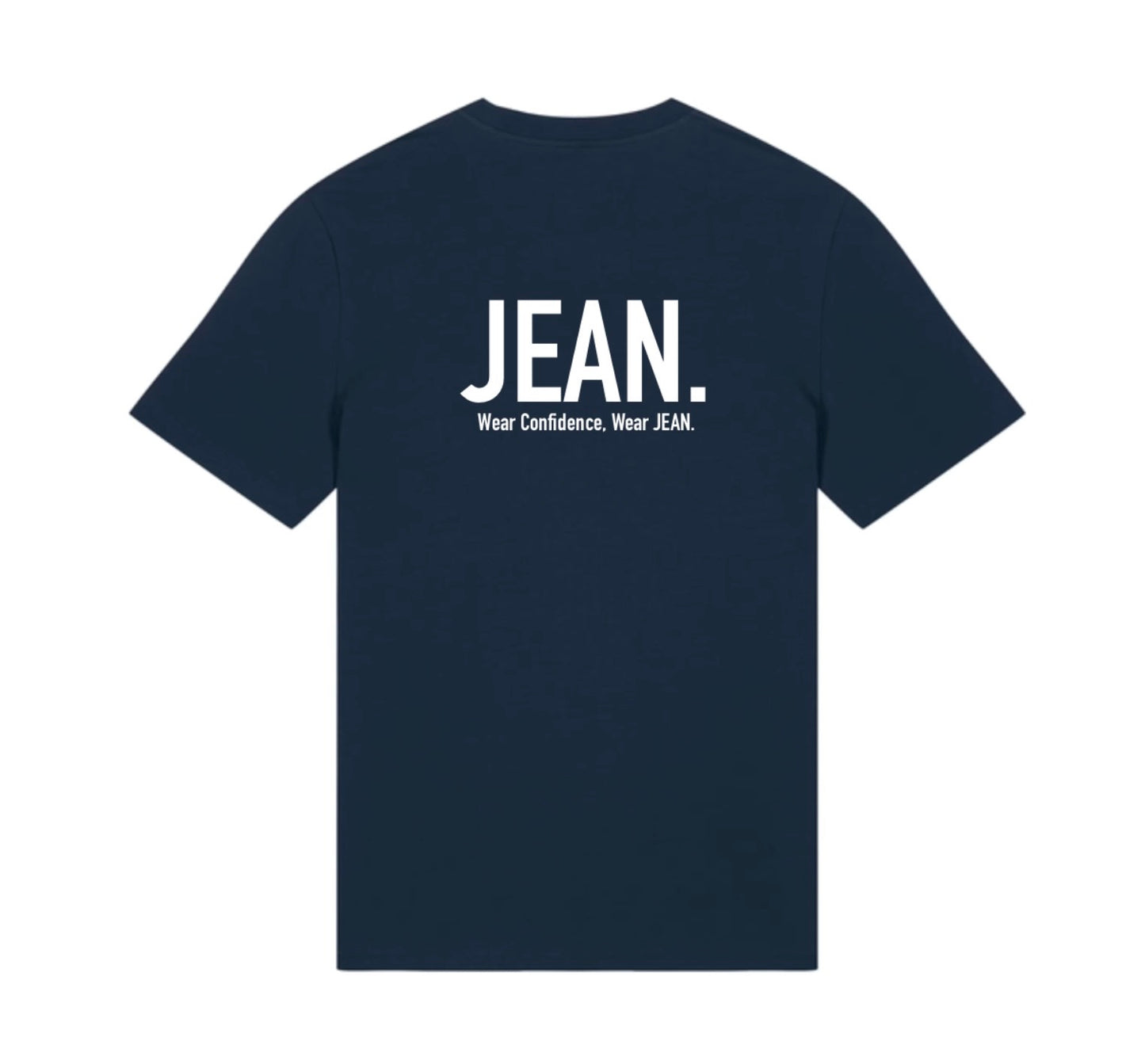 T-shirt met Backprint logo - Donkerblauw