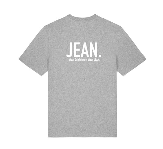 T-shirt met Backprint logo - Grijs