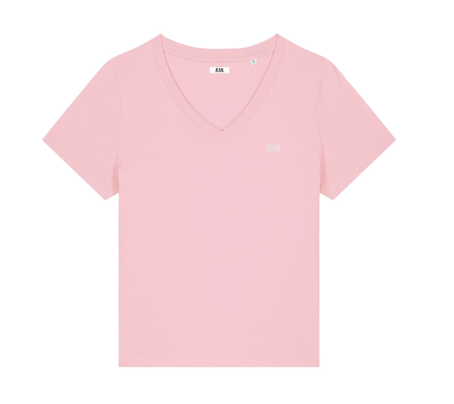 V-hals basic logo - Roze