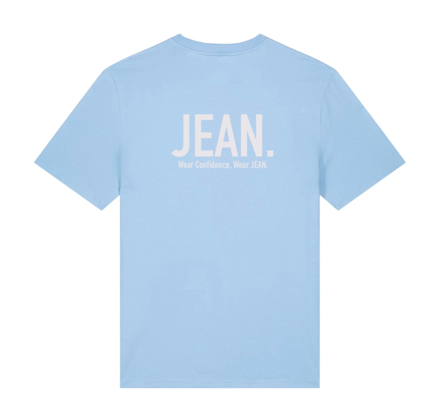 T-shirt met Backprint logo - Lichtblauw