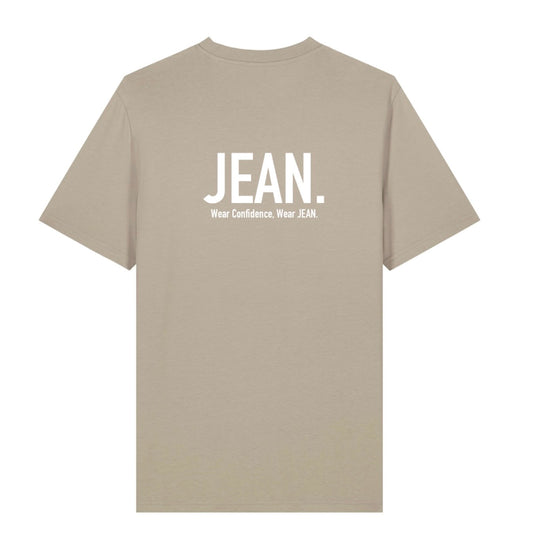 T-shirt met Backprint logo - Beige
