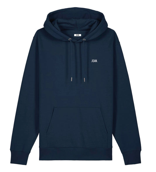 Hoodie met basic logo - Donkerblauw