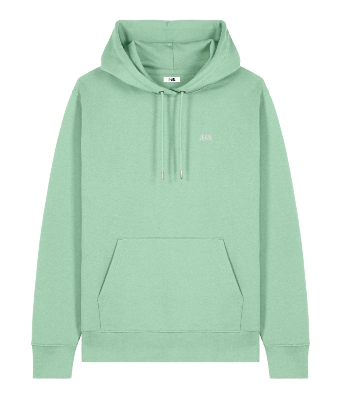 Hoodie met basic logo - Muntgroen