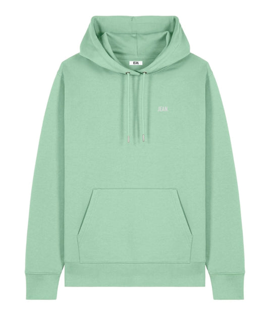 Hoodie met basic logo - Muntgroen