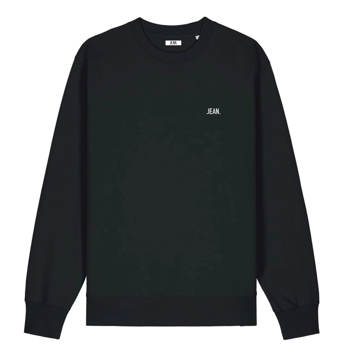 Sweater met basic logo - Zwart