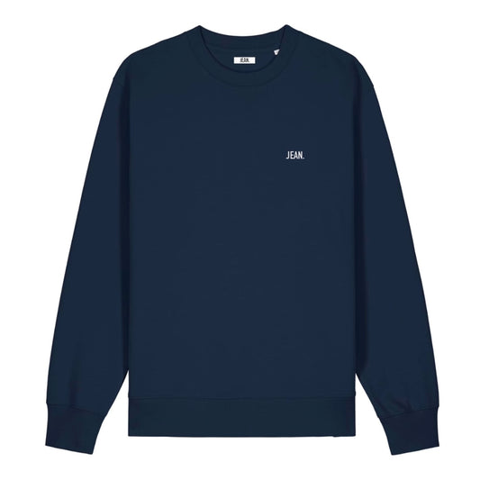 Sweater met basic logo - Donkerblauw