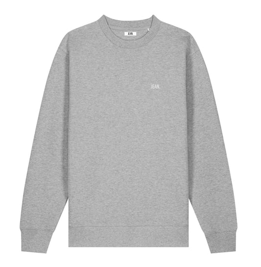 Sweater met basic logo - Grijs