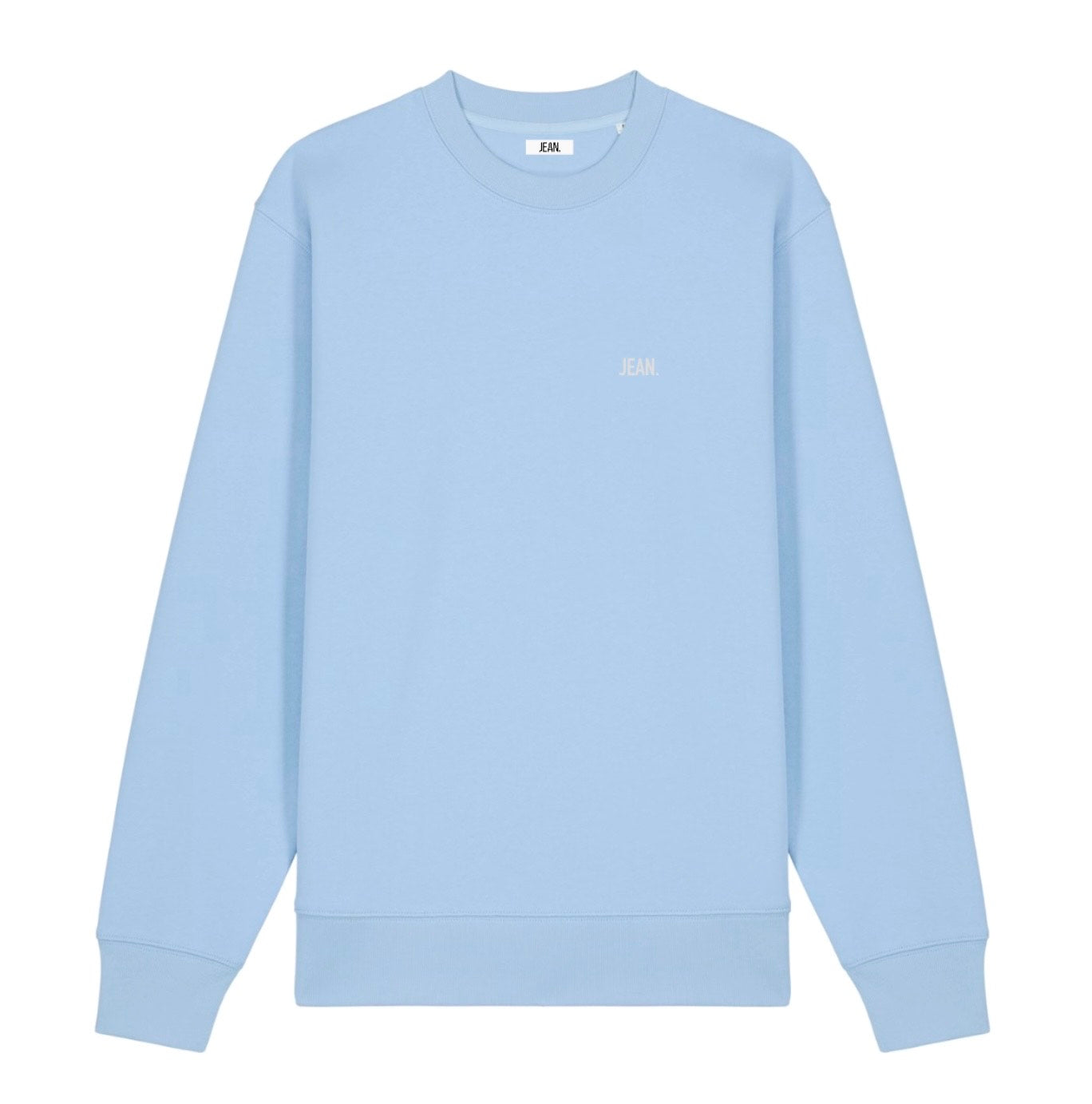 Sweater met basic logo - Lichtblauw