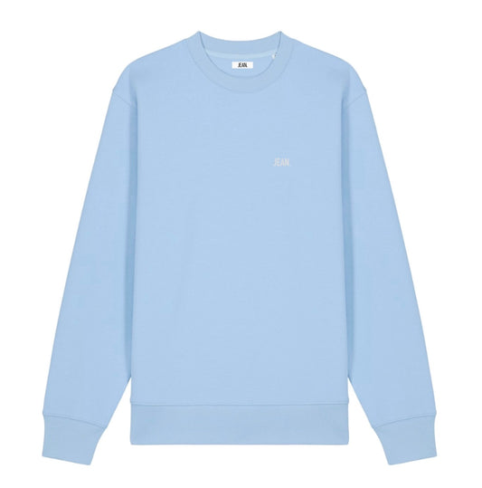 Sweater met basic logo - Lichtblauw