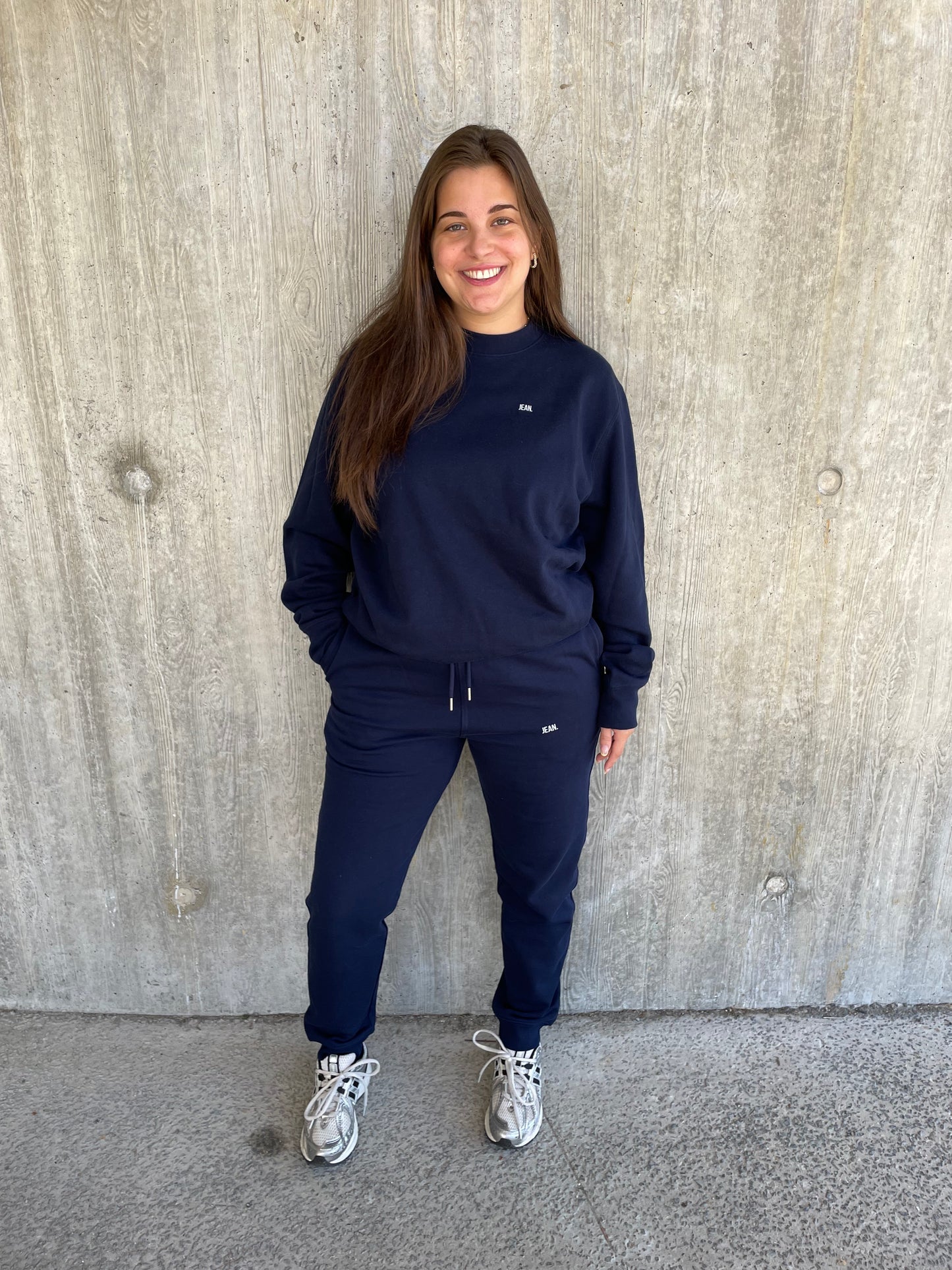 Trainingsbroek met basic logo - Donkerblauw