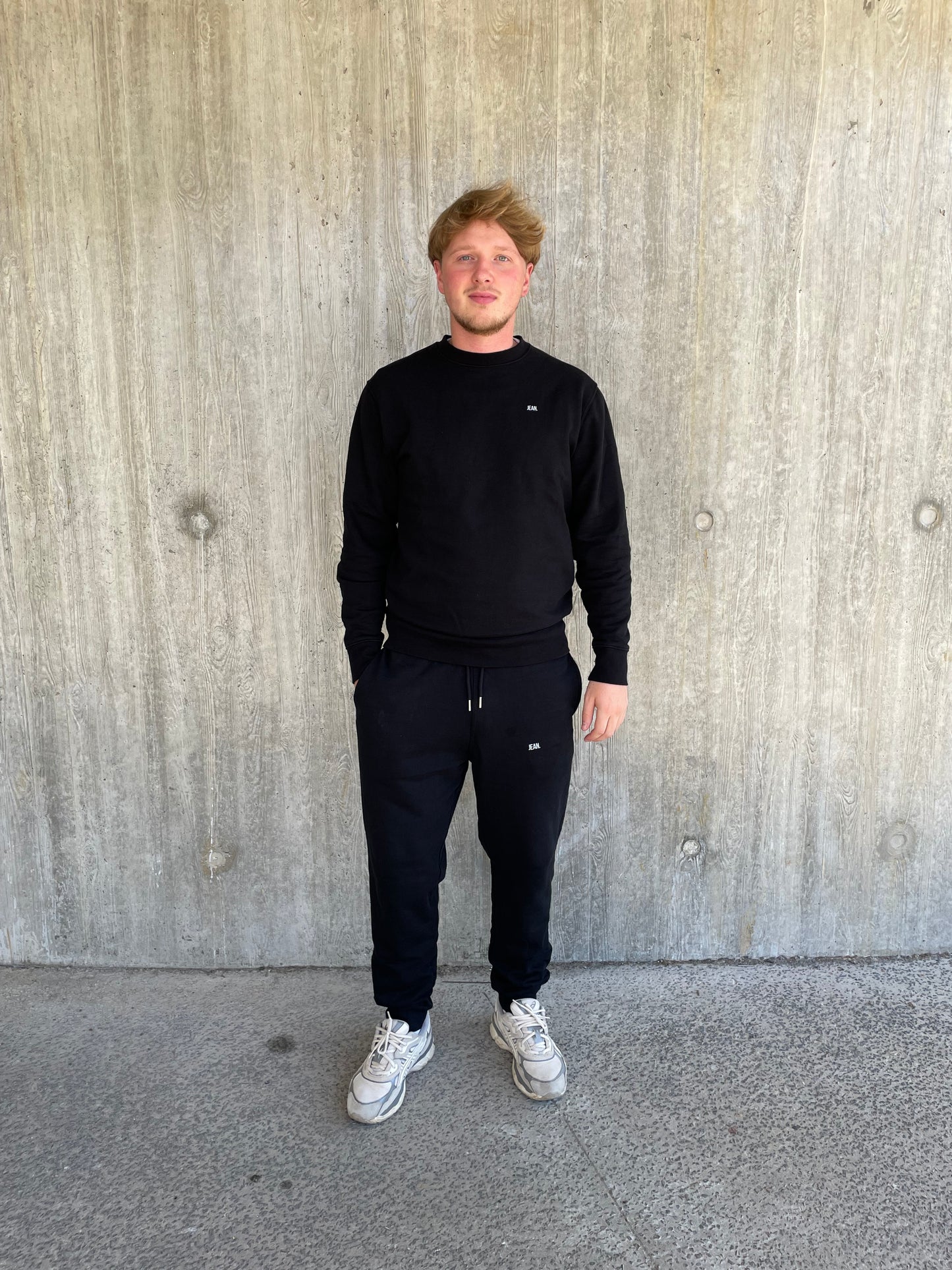 Trainingsbroek met basic logo - Zwart