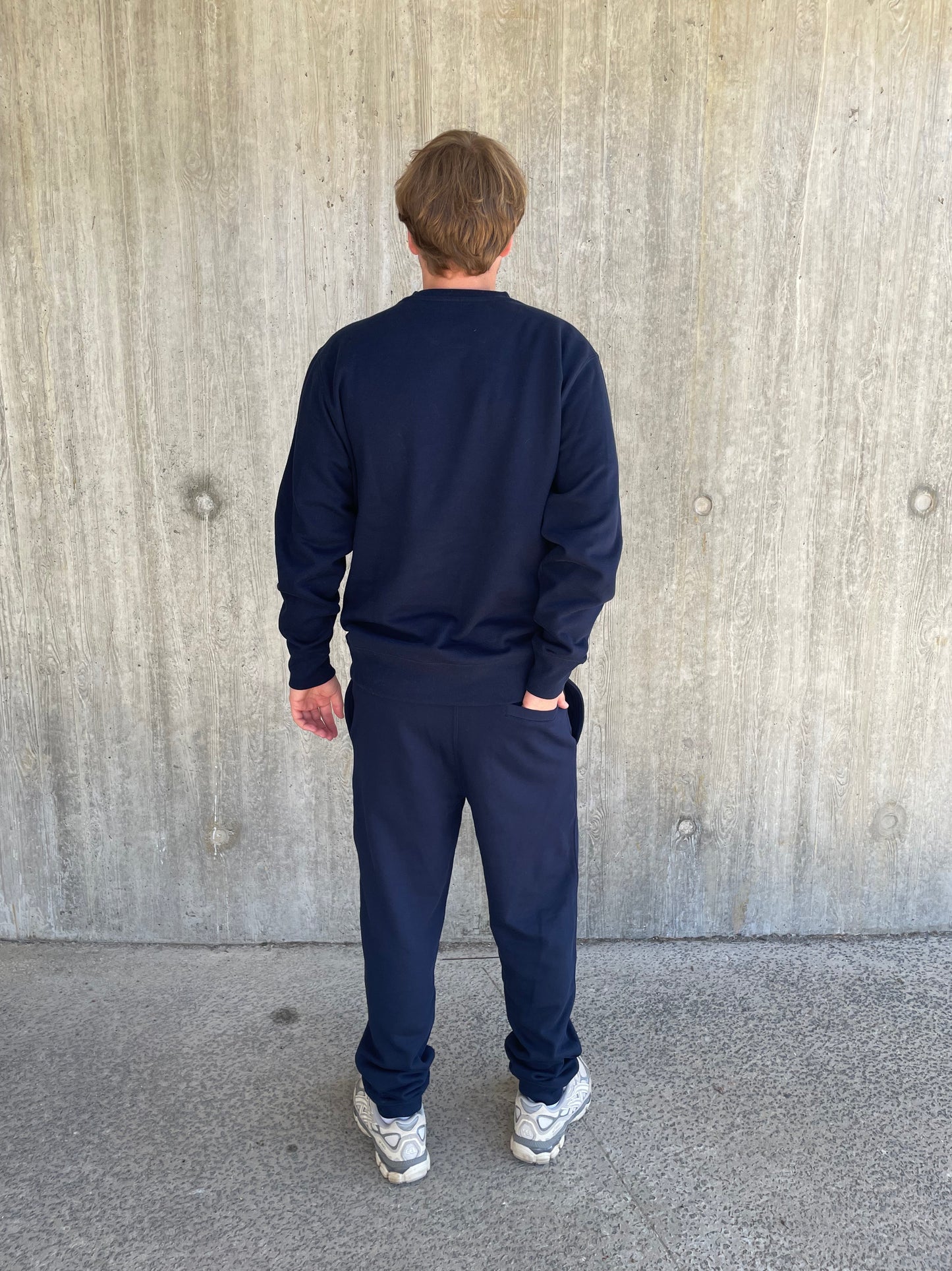 Trainingsbroek met basic logo - Donkerblauw