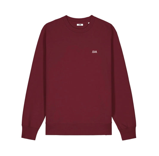 Sweater met basic logo - Burgundy