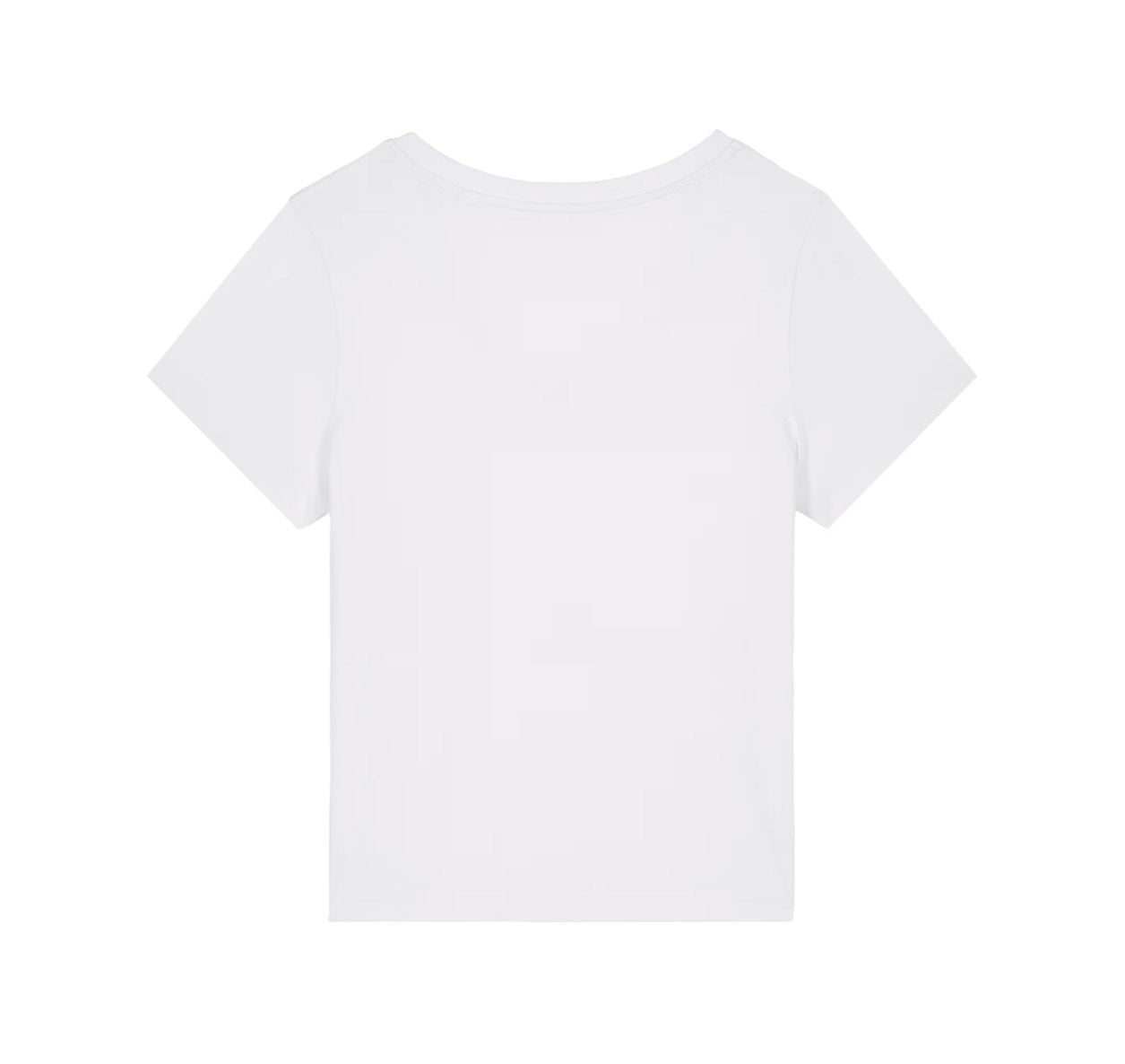 V-hals basic logo - Wit