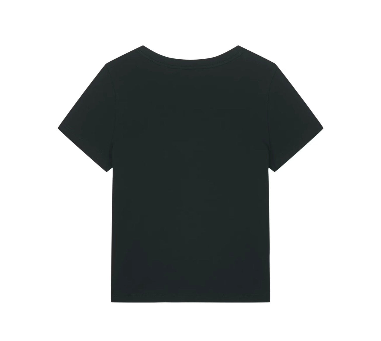 V-hals basic logo - Zwart