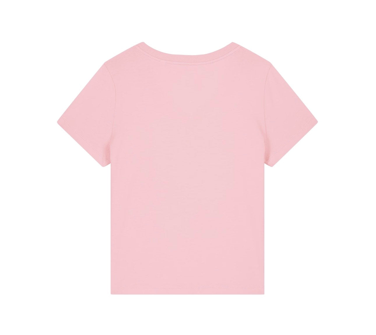 V-hals basic logo - Roze