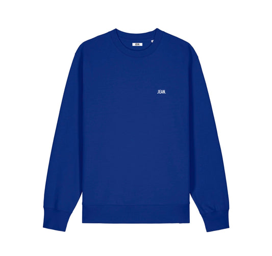 Sweater met basic logo - Fel blauw