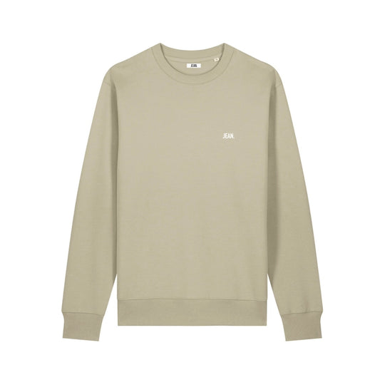 Sweater met basic logo - Beige