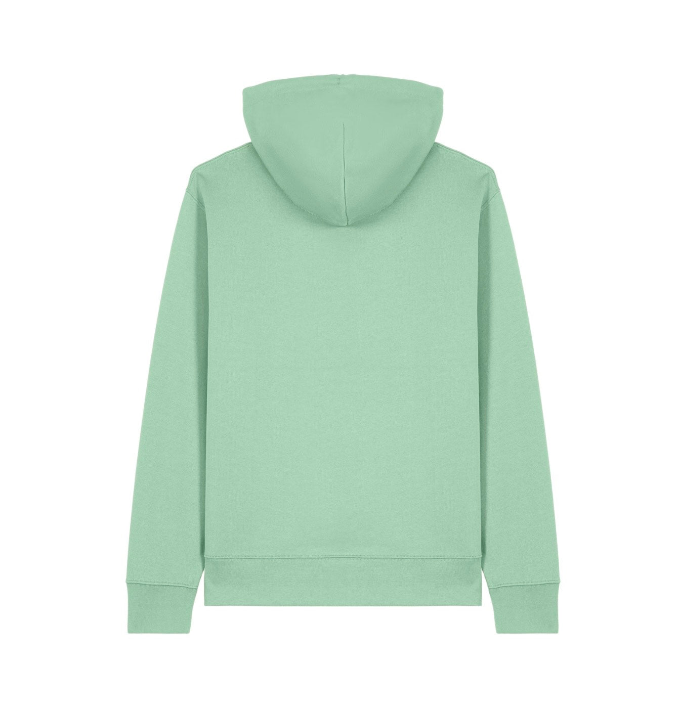 Hoodie met basic logo - Muntgroen