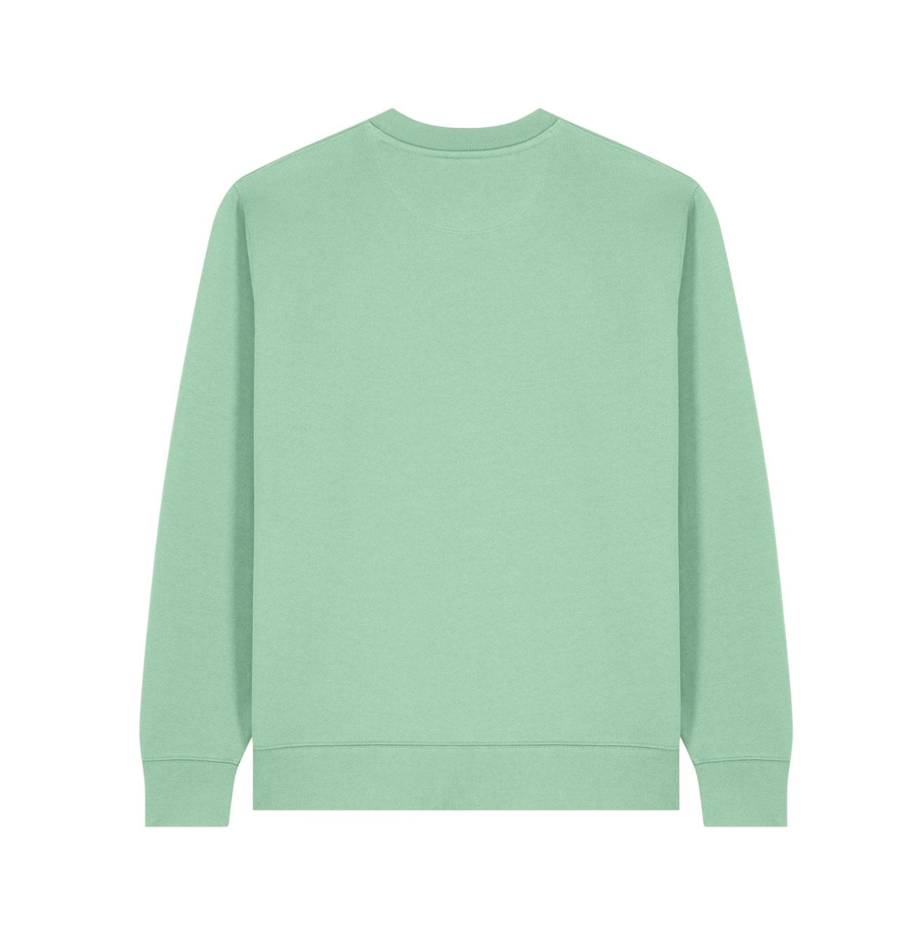 Sweater met basic logo - Muntgroen