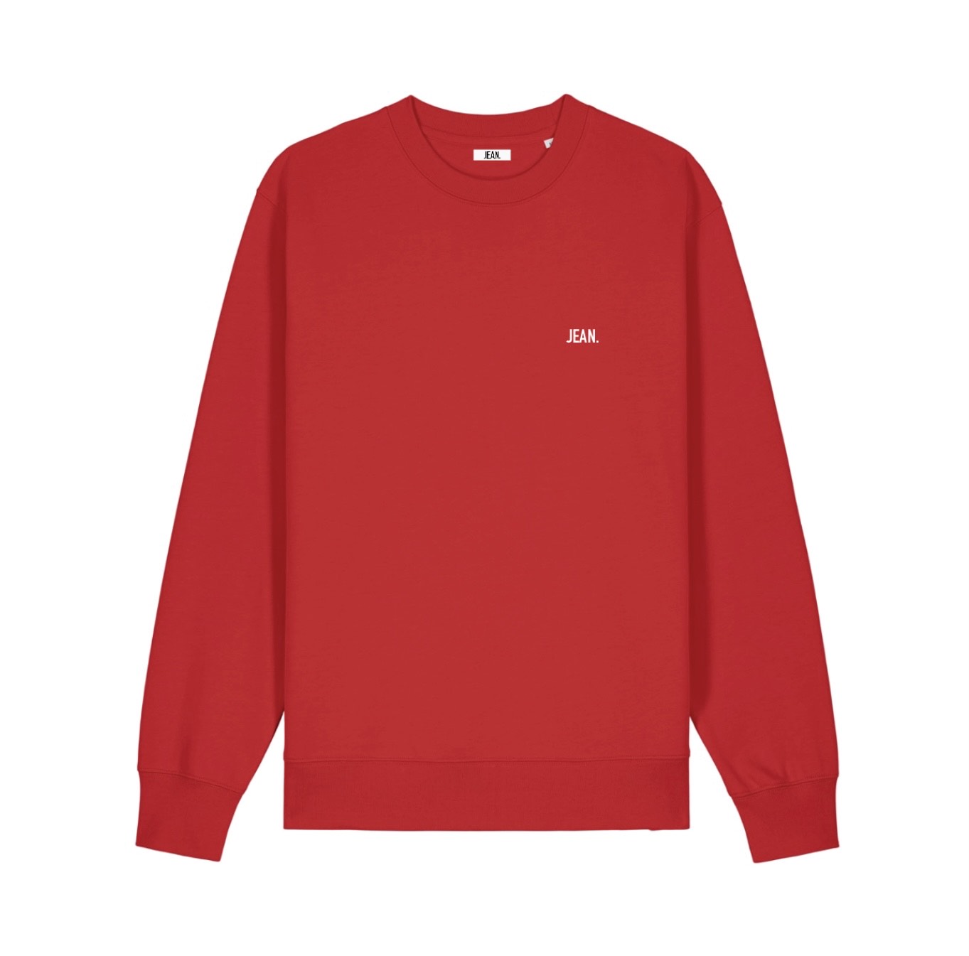 Sweater met een basic logo - Rood