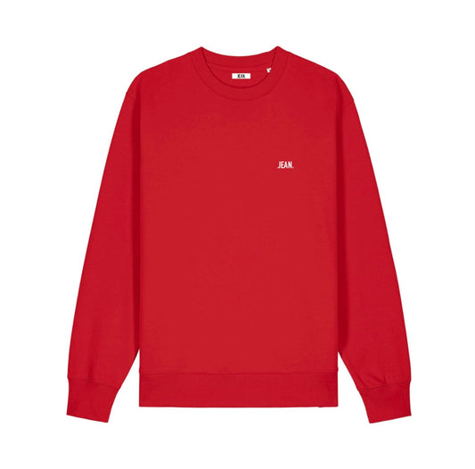 Sweater met een basic logo - Rood