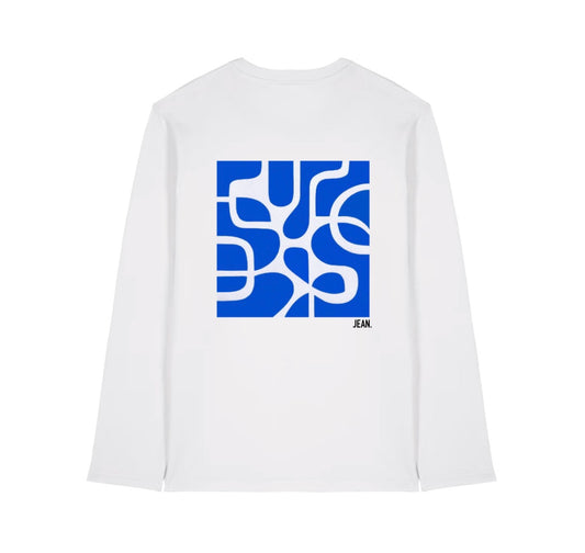 Longsleeve met blauw design