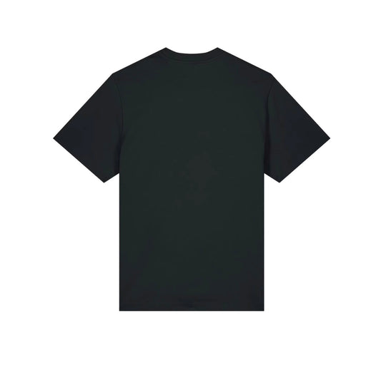 T-shirt met groot logo - Zwart