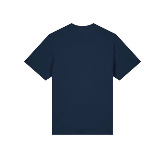 T-shirt met groot logo - Donkerblauw