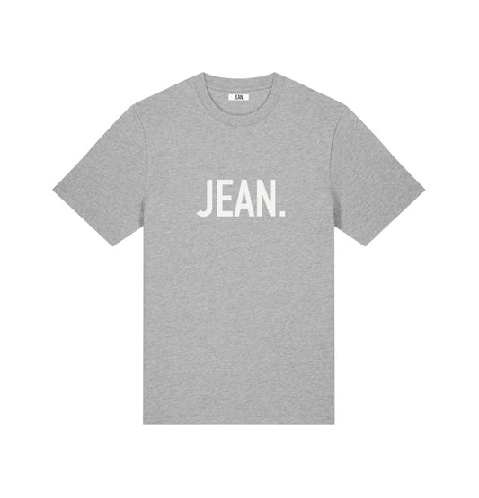 T-shirt met groot logo - Grijs