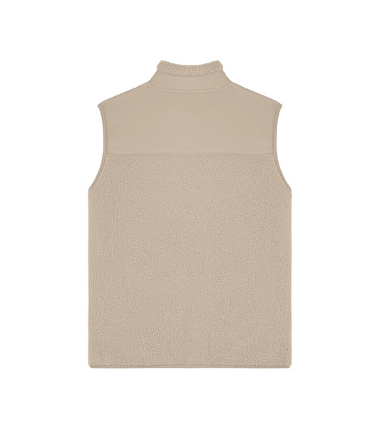 Teddy Bodywarmer met basic logo - Beige