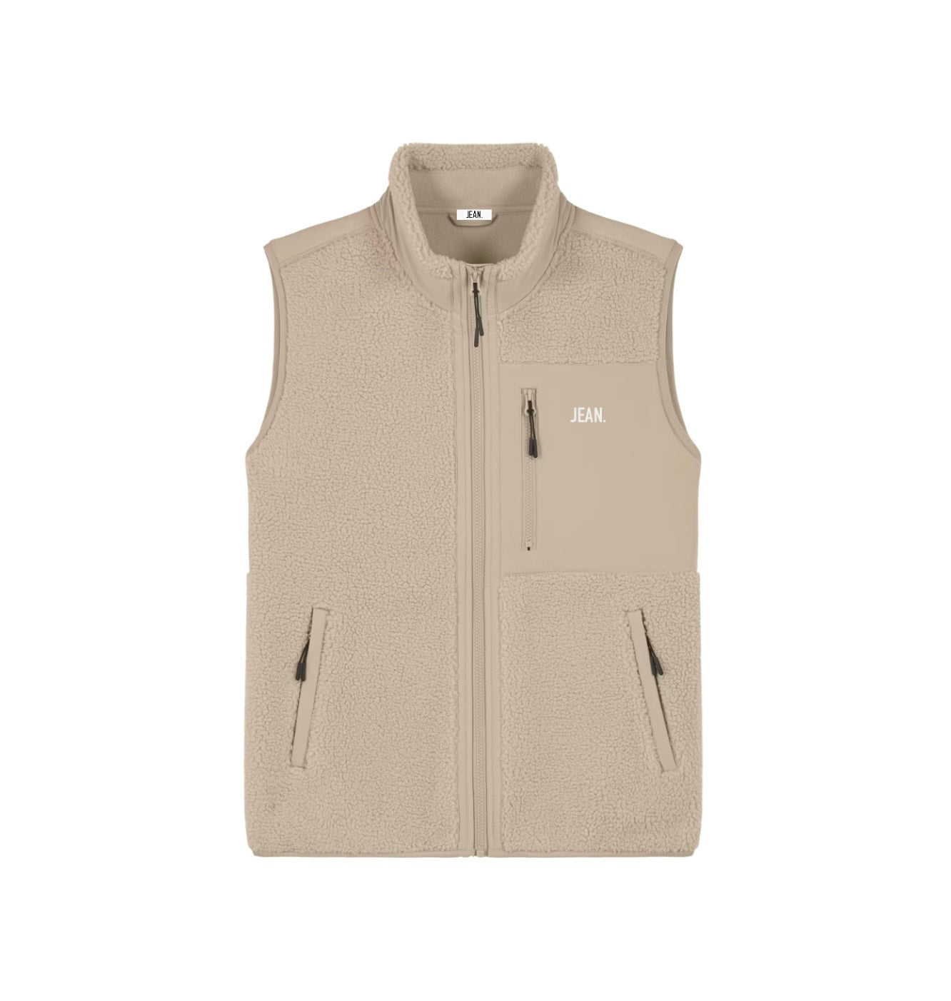 Teddy Bodywarmer met basic logo - Beige