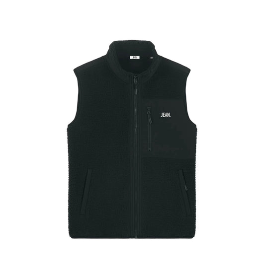 Teddy Bodywarmer met basic logo - Zwart