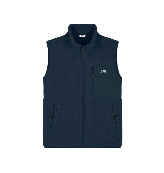 Teddy Bodywarmer met basic logo - Donkerblauw