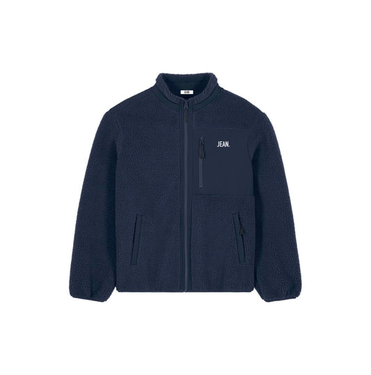 Teddy Jas met basic logo - Donkerblauw