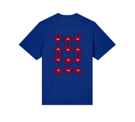 T-shirt met LOVE design - Fel Blauw