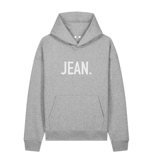 Hoodie met groot logo - Grijs