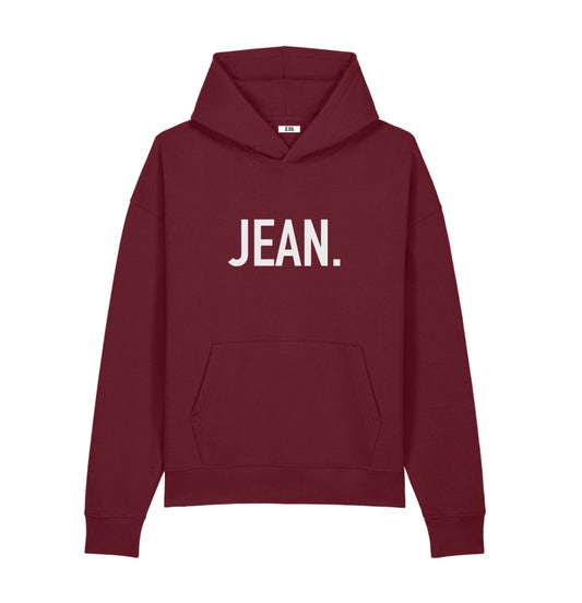 Hoodie met groot logo - Burgundy